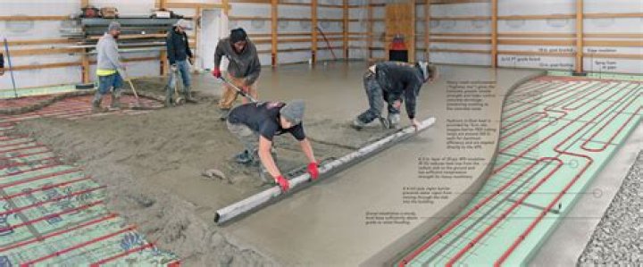 How much is heated concrete floor
